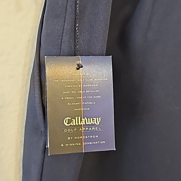 NWT Women's Callaway Peacoat Navy Blue Opti-Dri Opti-Shield Golf Shorts 12 - Picture 4 of 9